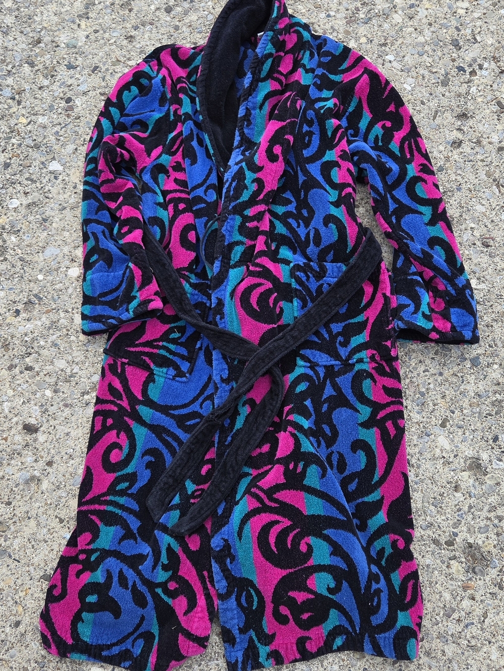 Vintage 1990s TJ Lawford Turkish Towel Robe - 100% Cotton size L